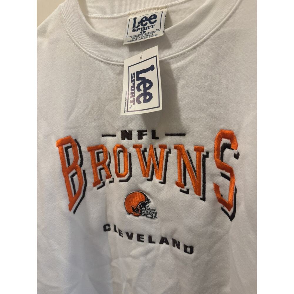Vintage Lee Sport Cleveland Browns Crewneck Sweatshirt Unisex‎ Large - Picture 3 of 6